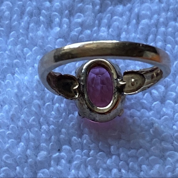 Vintage Marked 10K RGP BG Pink Delicate Ring - Picture 4 of 9